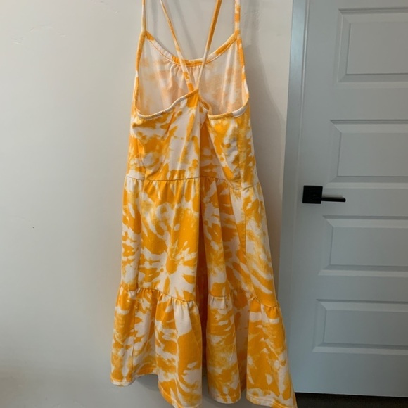 Cat & Jack Tie Dye Spaghetti Strap Cross Back Dress Size Large 10/12 - Picture 3 of 4